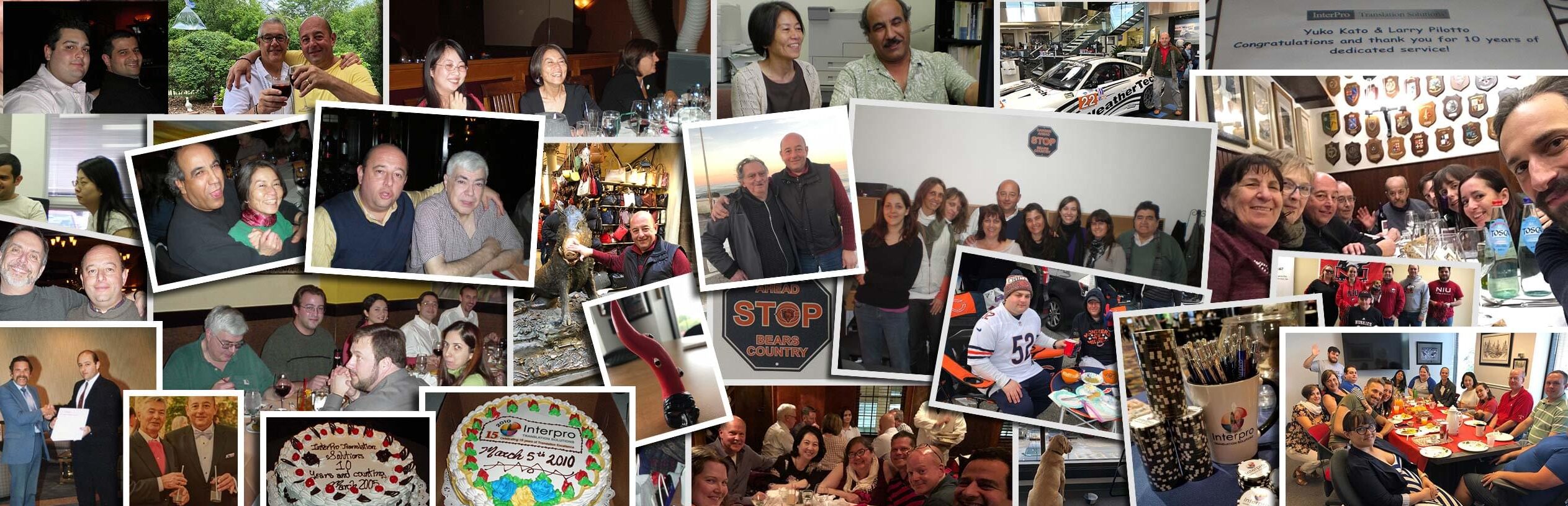 Collage of Interpro employees and supporters over 25 years in business