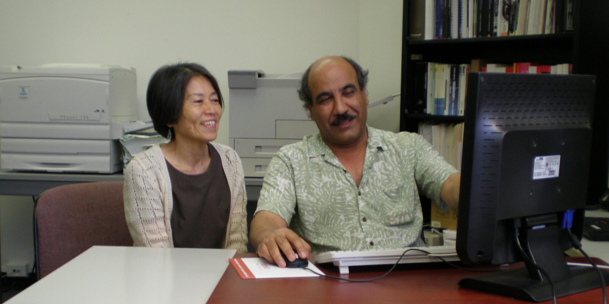 Early Interpro team members Yuko Kato and Abdelkader Daoudi