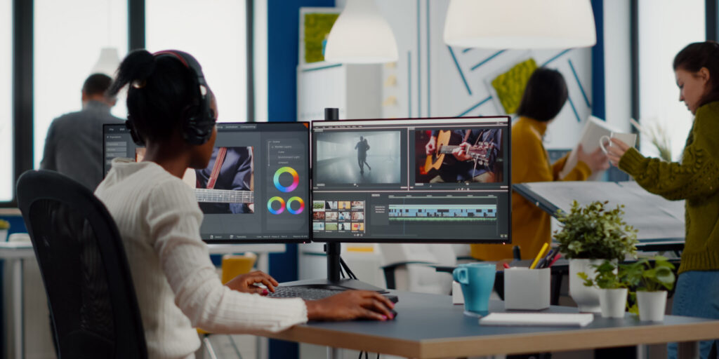 Global localization concept with cultural icons, code snippets, and UI design elements overlayed on a world map.