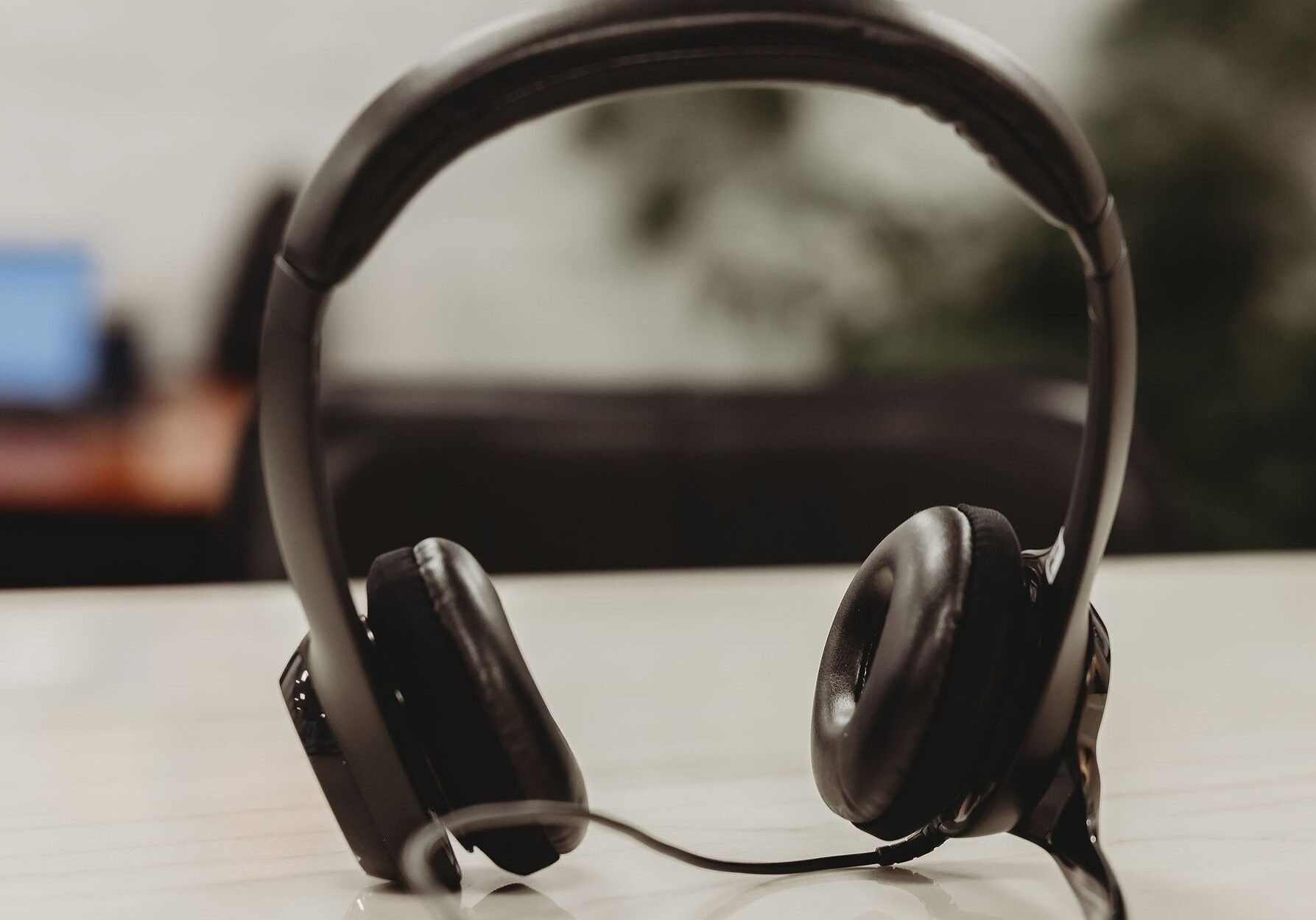 Professional interpretation headset on a desk at Interpro’s office