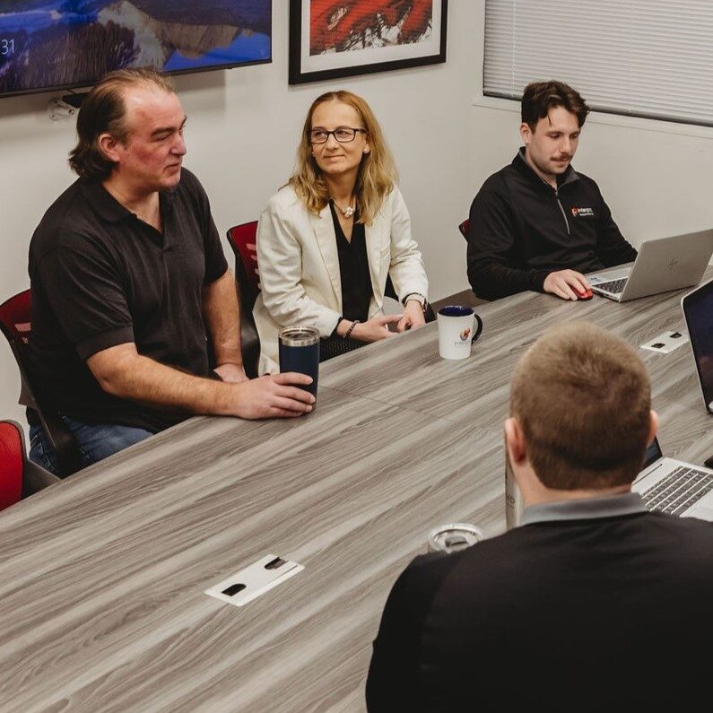 Interpro team conducting an AI translation strategy meeting