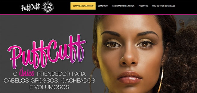 Brazilian-Portuguese website homepage