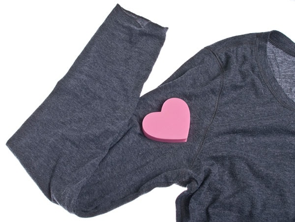 long sleeve shirt with a heart on it.