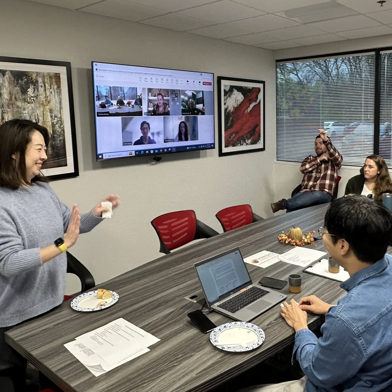 Jee Recieving Consultative Services From Lei, Project Management Director