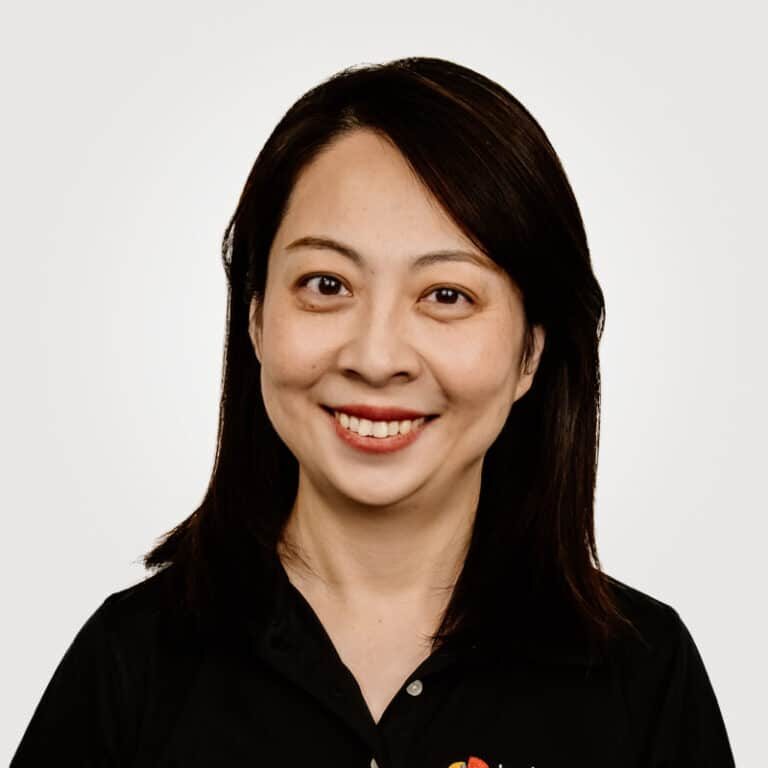 Lei Meng, in leadership and project management at Interpro, smiling in a professional headshot wearing a black polo shirt.