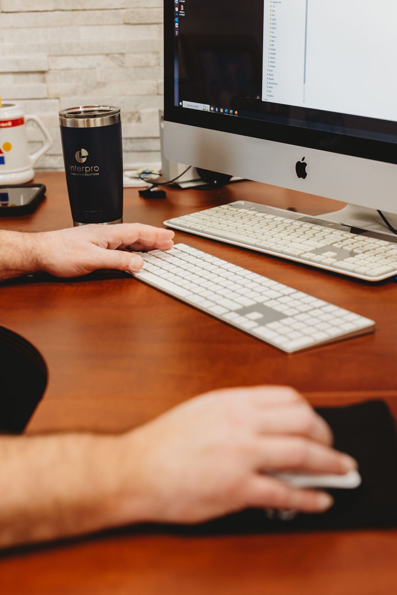 Interpro multimedia localization workspace with AI tools in use