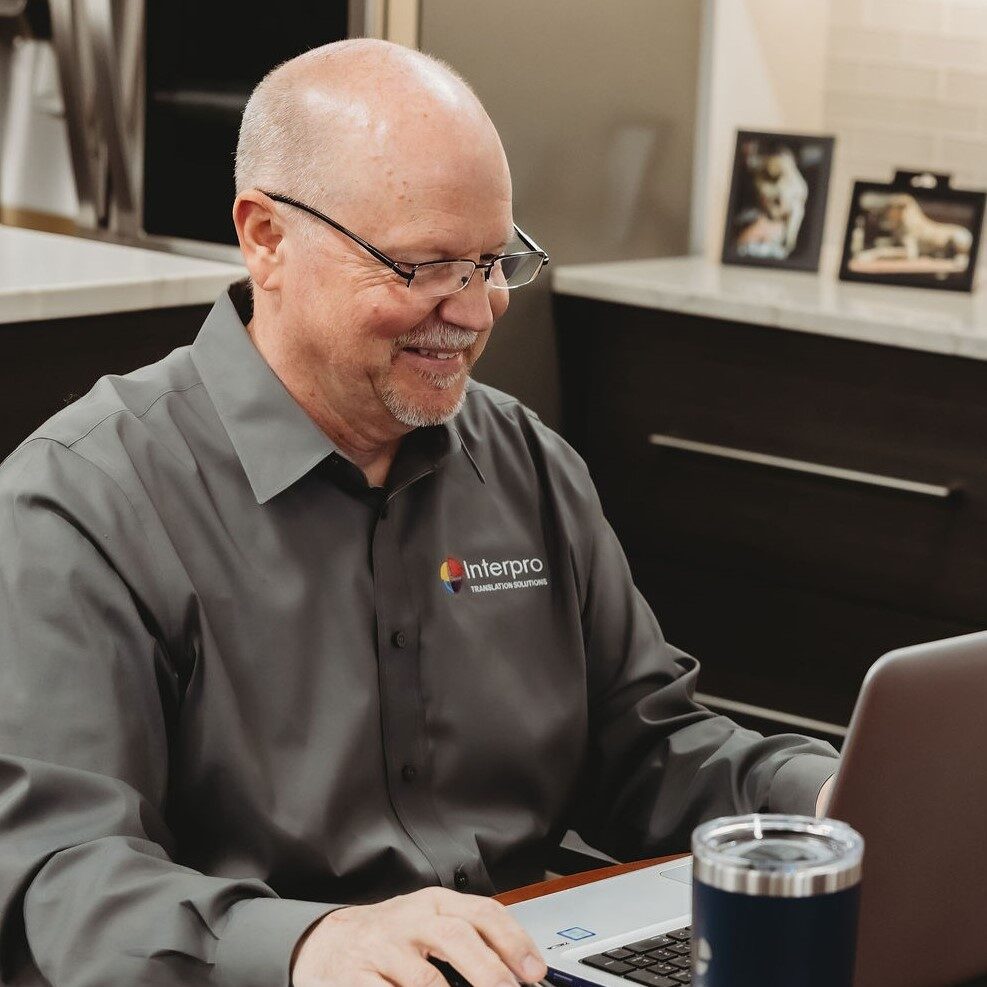 Interpro team member providing AI translation consulting services