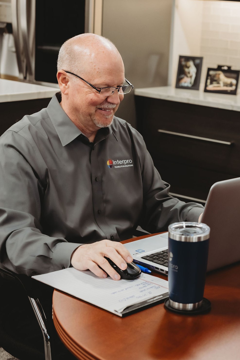 Interpro team member providing AI translation consulting services