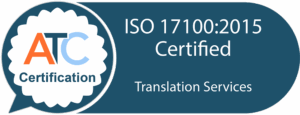 ISO 17100:2015 Certified - Translation Services