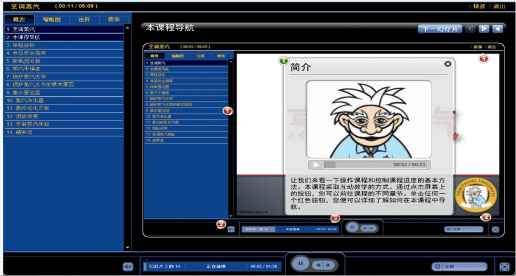 screenshot of articulate program